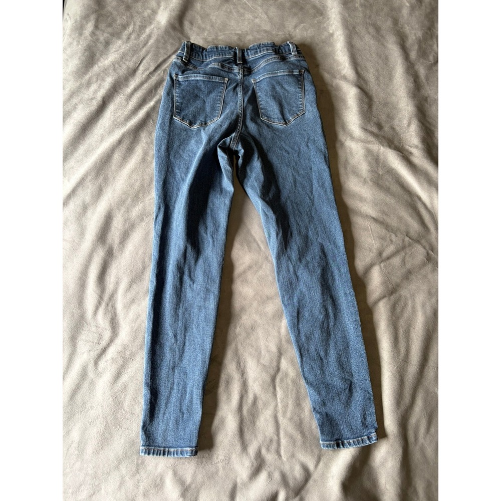 No Boundaries Womens High Rise Skinny Jeans Medium Wash Blue Size 9 Stretch - Picture 2 of 3